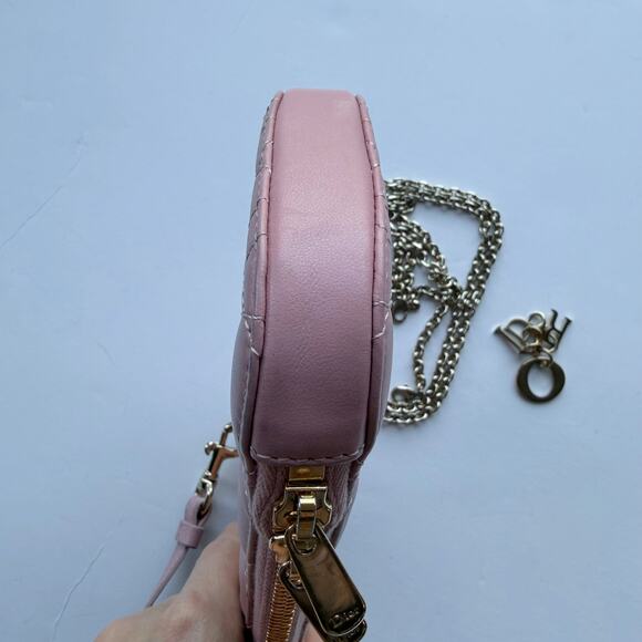 Christian Dior Phone Holder Mini Crossbody Bag Pink Gold - Picture 8 of 14